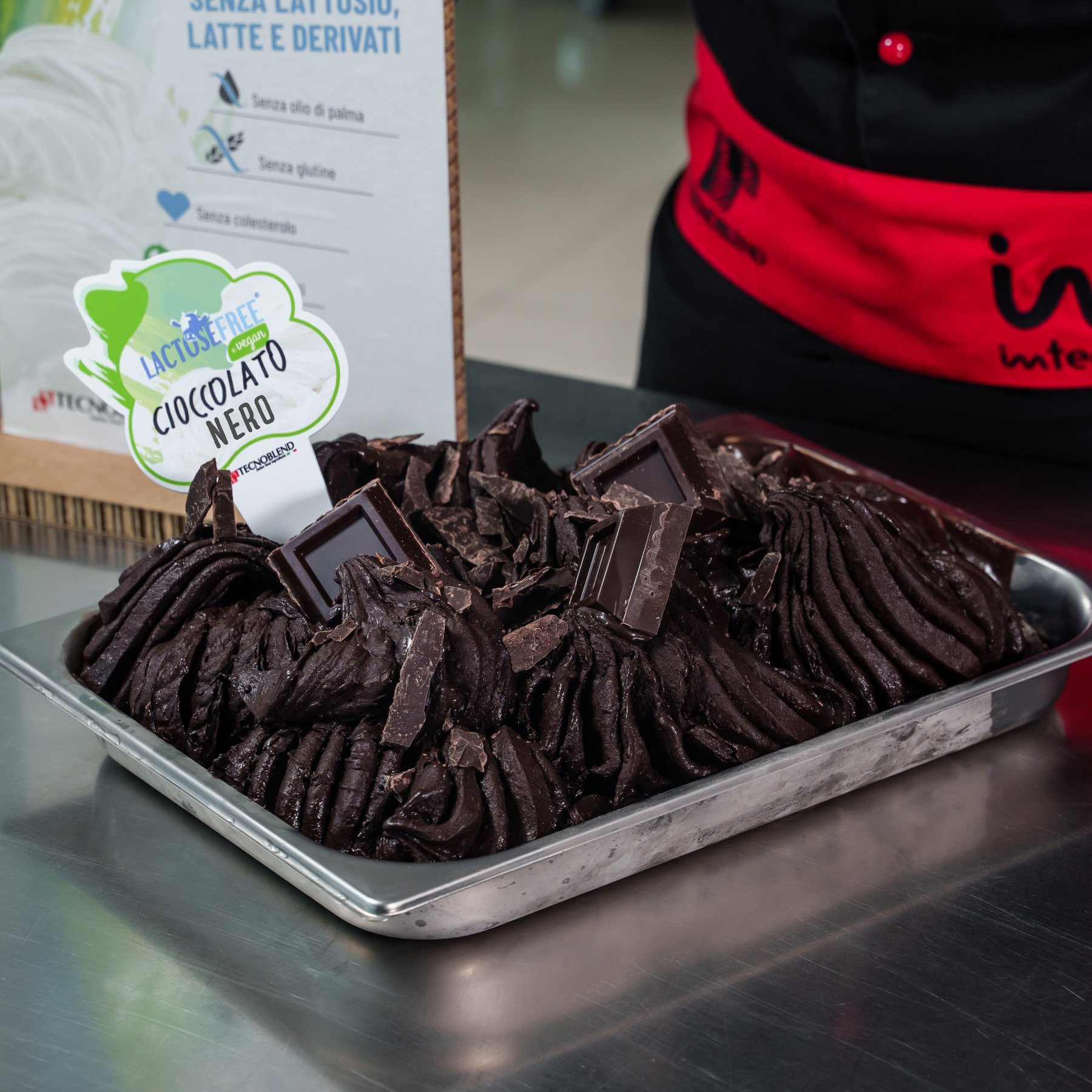 1,8 kg Preparato per Gelato al Cioccolato Nero fondente, senza lattosio per vegani